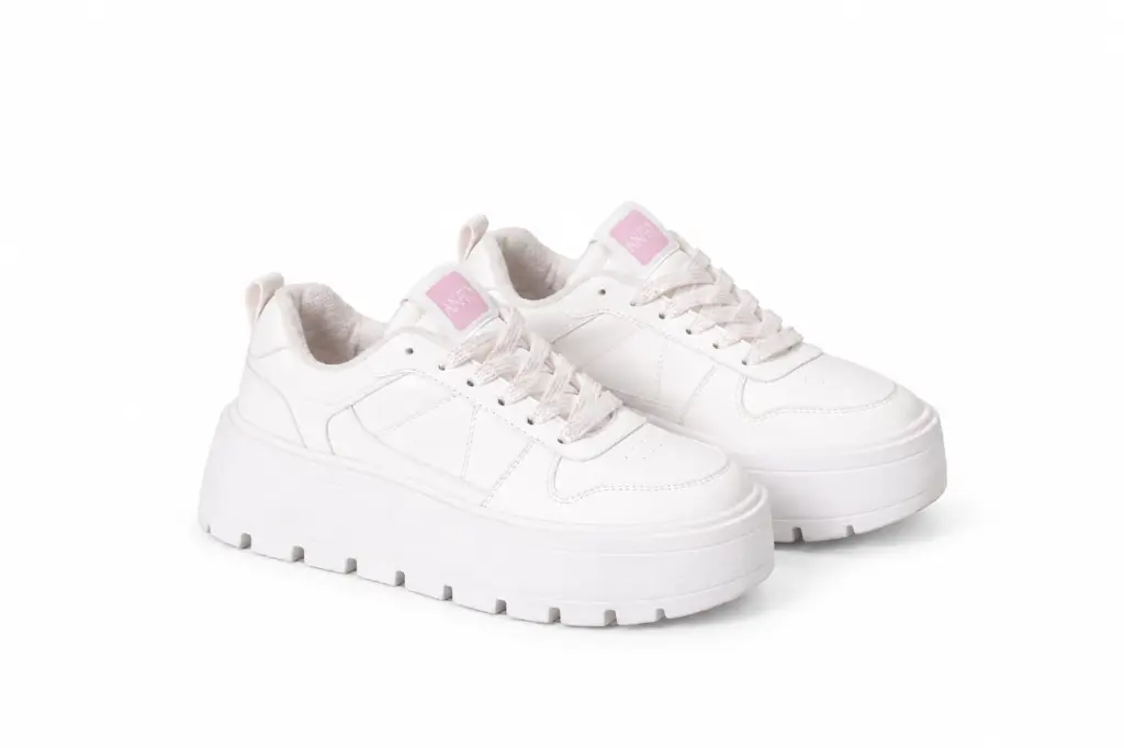 Zapatillas blancas con plataforma ANARA.webp