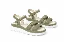 Sandalias verde oliva con plataforma blanca.webp