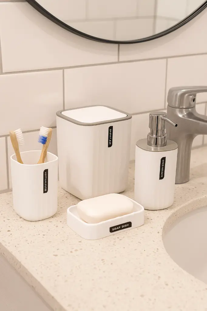 SET DE BAÑO X4 PIEZAS