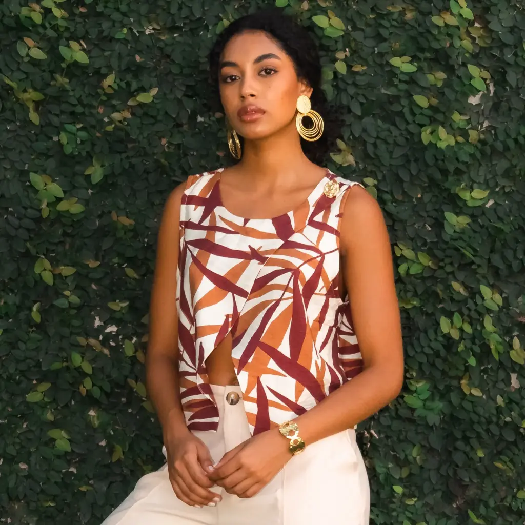 Blusa sisa delantero cruzado
