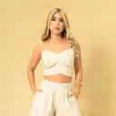 Crop copas tiras graduables