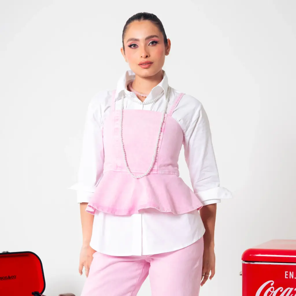 Top tiras con corte peplum (BL2022)