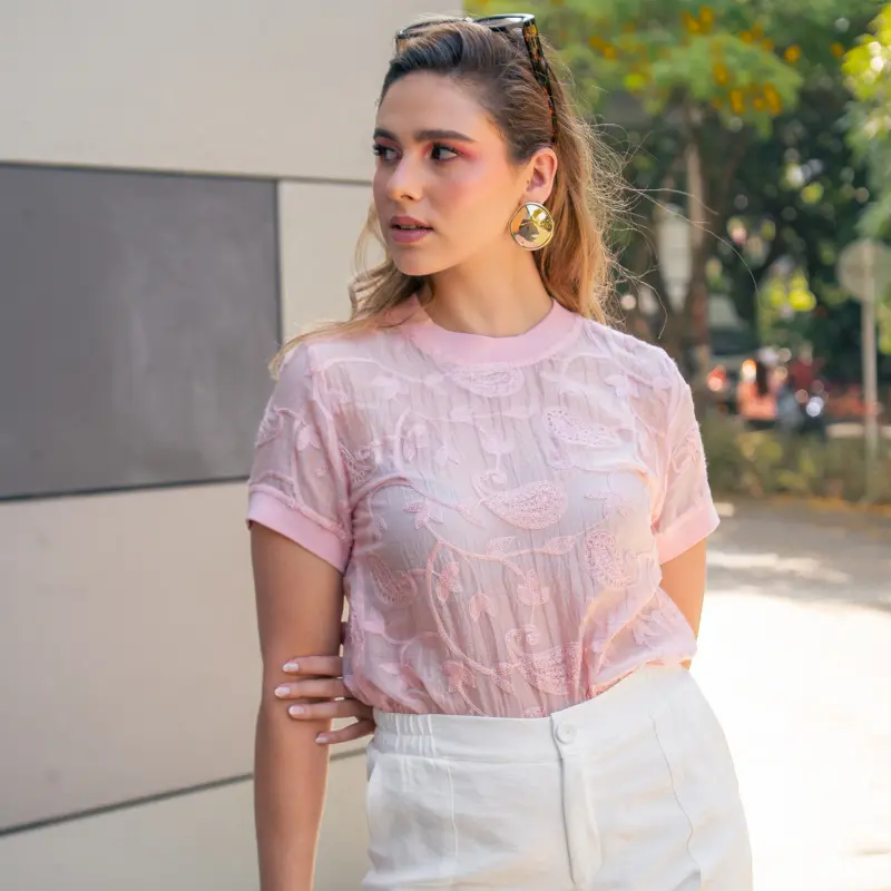 Blusa malla manga corta (1154291)