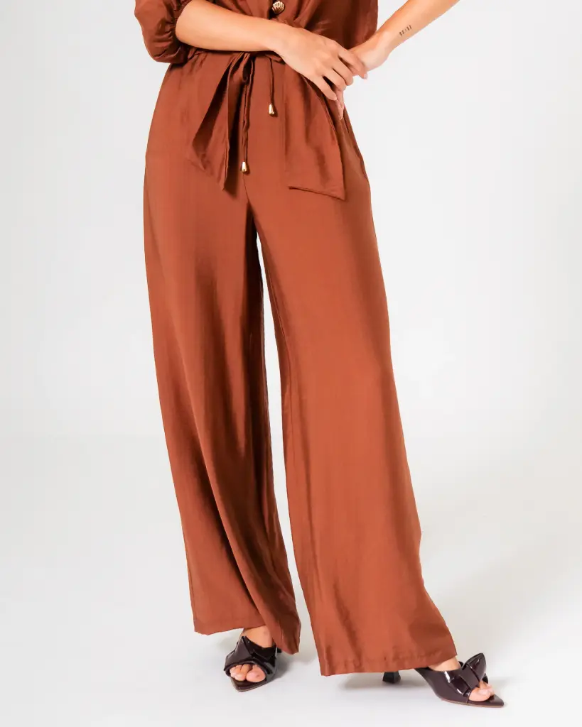 Pantalón Palazzo con Cinturón (1154267)