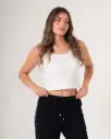 Blusa basica tipo musculosa natural (1644)