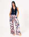 Pantalon recto pretina posterior resortada (P-045)