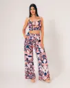 Crop top con prenses delanteros y tira (B-143)