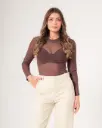 Blusa Manga Larga (3031-B) café 