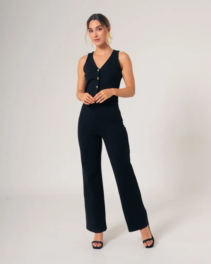 Enterizo Pantalon Sisa negro (S11689)
