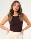 Body Sisa Surcido En Hombro Y Costado  Chocolate (S11644)