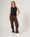 Blusa sisa tejida cuello redondo negro (BL2270)  