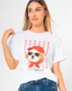 Camiseta corazones shih tzu BLANCO