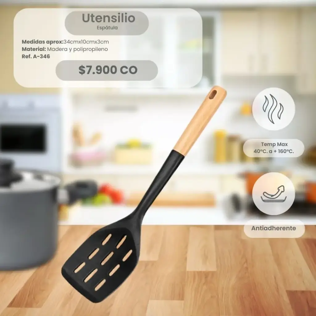 ESPATULA MADERA NYLON
