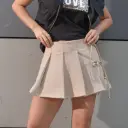 FALDA SHORT TAUPE TL CAMEL