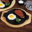 Plancha Hierro Fundido C/Base