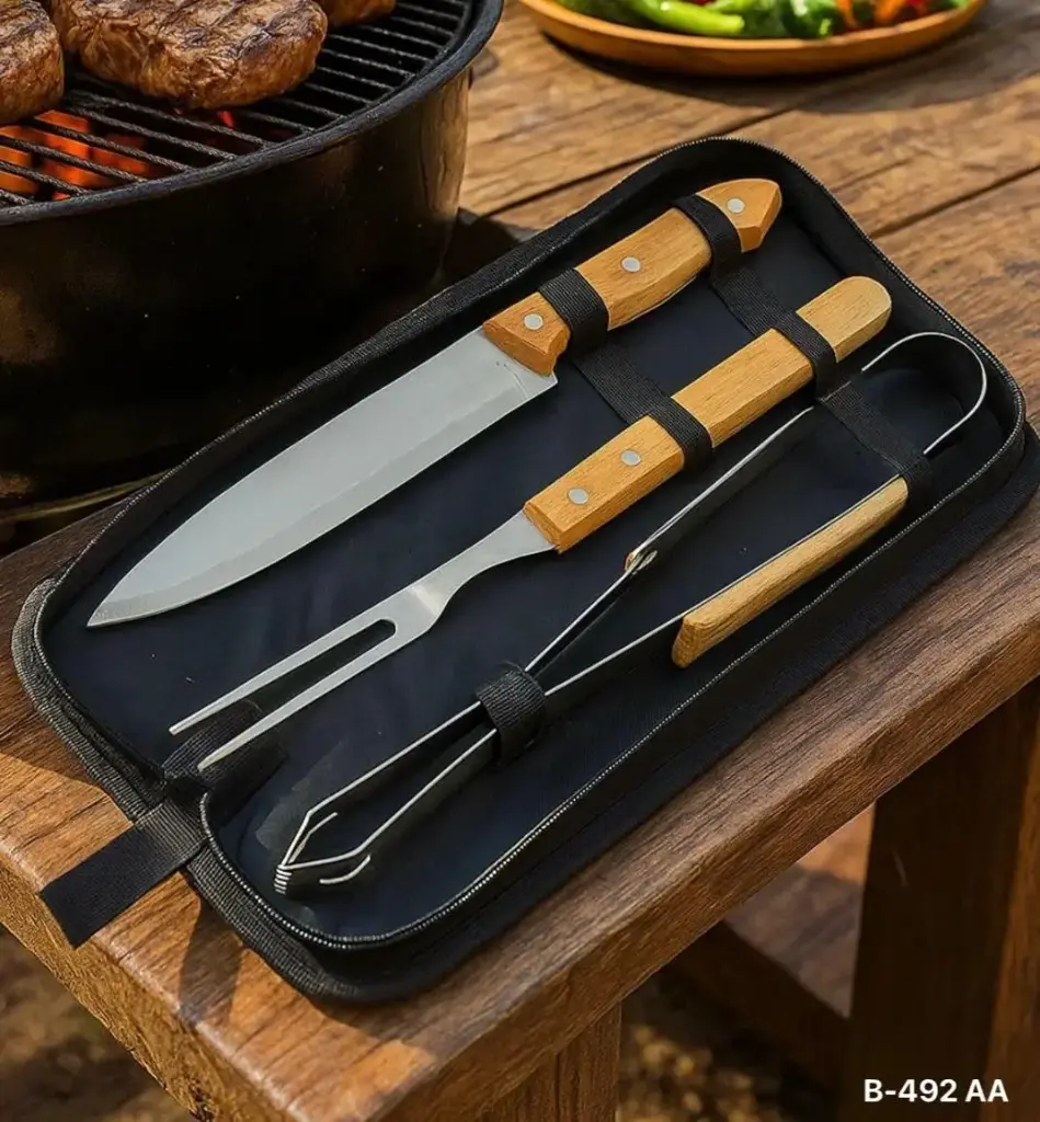 KIT x3 HERRAMIENTAS DE BARBACOA