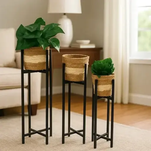 [B-097A] Cesta Almacenamiento Fique Grande A