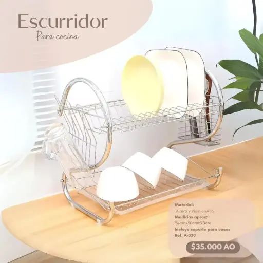 [A-330] ESCURRIDOR PLATOS 36X11.5X24CMS 8051