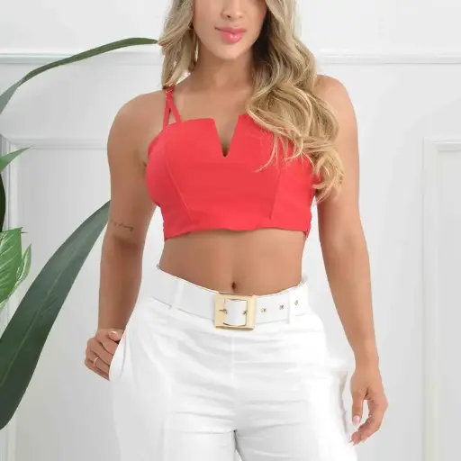 [10303068] CROP TOP ROJO TL ROJO
